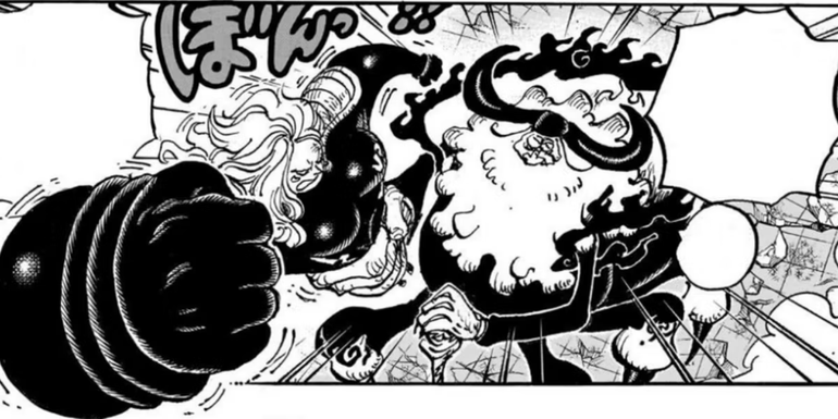 Bonney's Nika Form vs Saturn in One Piece 1104