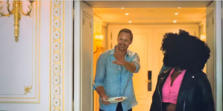 Alexander Skarsgård in Atlanta - Skarsgård appeared in Atlanta season 3, episode 10 - Alexander Skarsgård's Atlanta Role Was Even Wilder Than His Mr & Mrs Smith Cameo