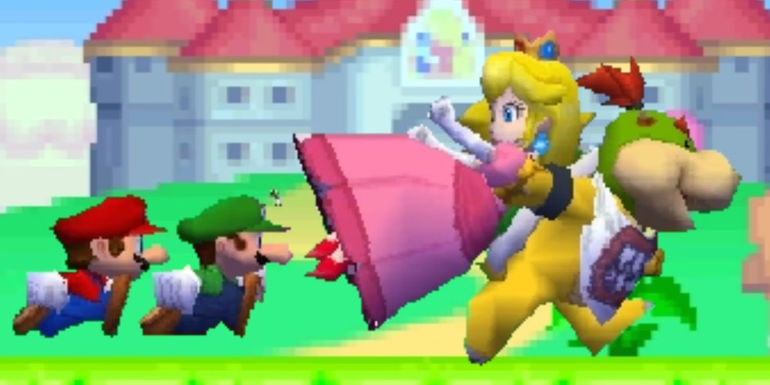 New Super Mario Bros. DS Bowser Kidnapping Peach - Best-Selling Nintendo DS Games