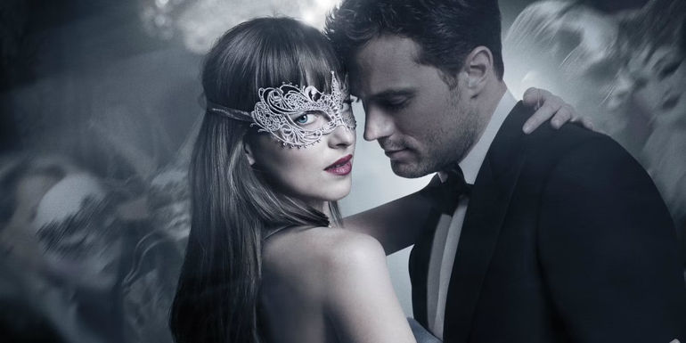 Anastasia and Christian dance together in Fifty Shades Darker