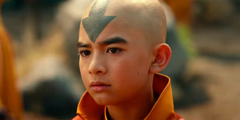 Gordon Cormier as Aang in Netflix's Avatar The Last Airbender - Resolving Aang's Waterbending Predicament