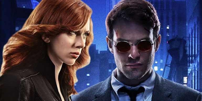 Black Widow and Daredevil - Scarlett Johansson and Charlie Cox - Black Widow And Daredevil Share Comic Book History - Scarlett Johansson’s Black Widow And Charlie Cox’s Daredevil