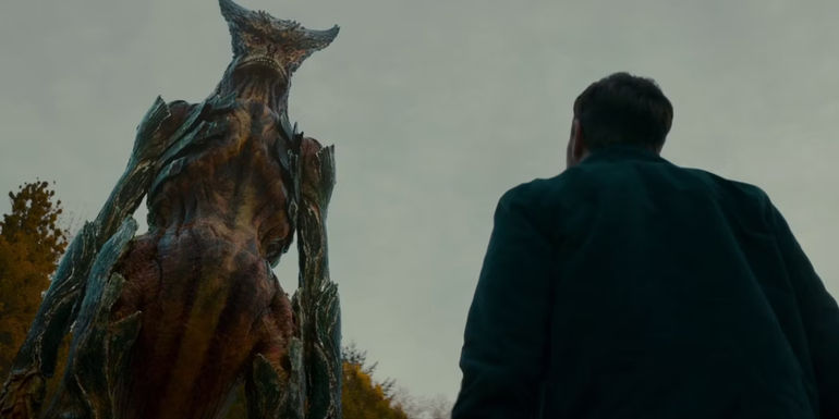 The huge monster from Colossal. - Directed by Nacho Vigalondo - Colossal (2017)