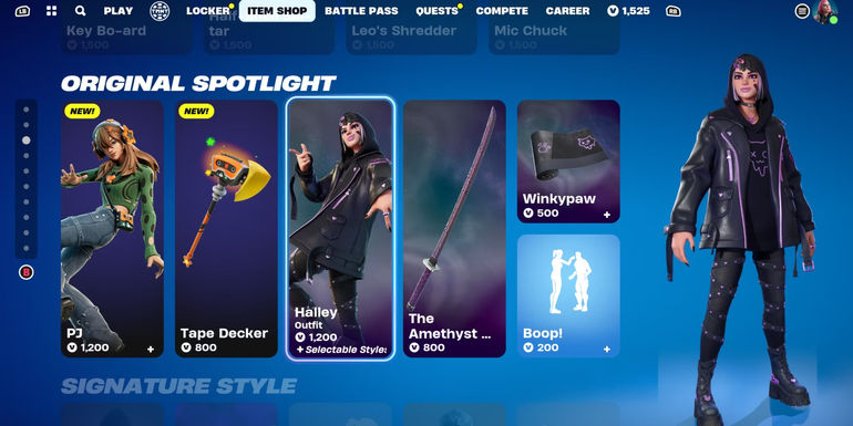 item shop halley showcase - How to Get the Halley Skin in Fortnite