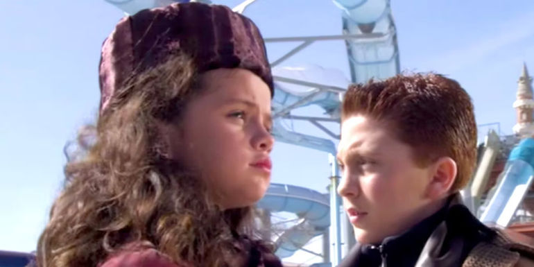 Juni talks to Waterpark Girl in Spy Kids 3-D: Game Over. - Spy Kids 3-D: Game Over - Selena Gomez As Waterpark Girl
