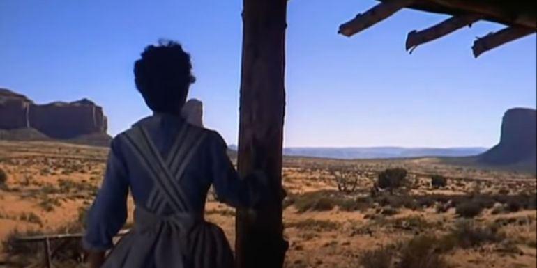 The opening sequence for The Searchers