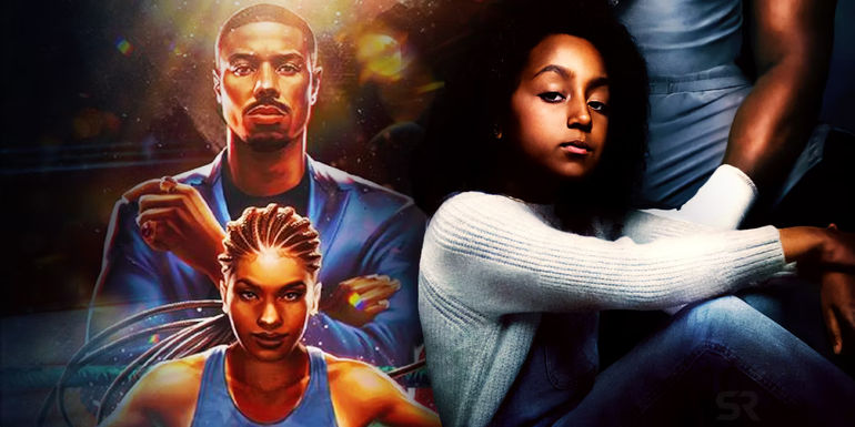 Amara Creed from Creed 3 next to a comic version of Amara and Adonis