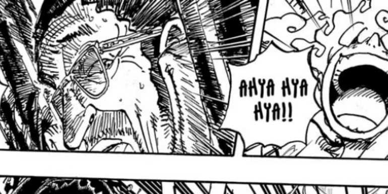 kizaru and gear 5 luffy return one piece 1107 - Luffy Vs Kizaru Round 2