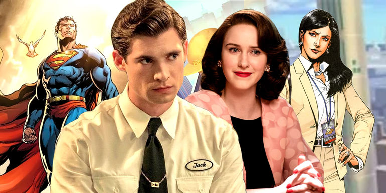 Custom image of Superman Legacy actors David Corenswet and Rachel Brosnahan as Clark and Lois - Superman: Legacy Starts Filming This Week