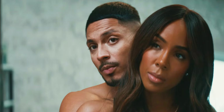 Kal hugging Mea from behind in Mea Culpa