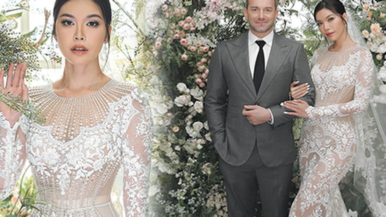 Hành Trình Tìm Đến Hạnh Phúc: Minh Tú và Chồng Ngoại Quốc Trong Bức Tranh Cưới Ngập Hoa