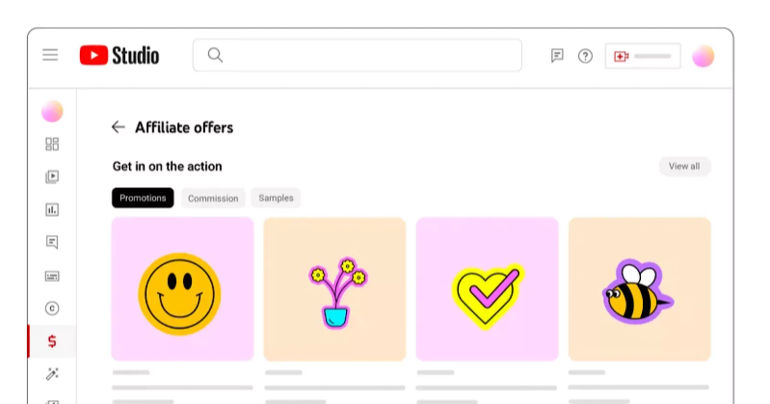 Giới thiệu về Công cụ Mua sắm Affiliate Hub của YouTube