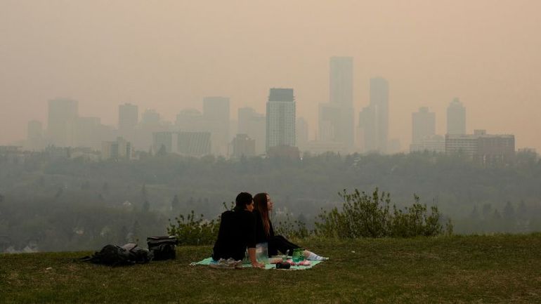 Canadian Town Faces Impending Danger as Wildfire Rages On