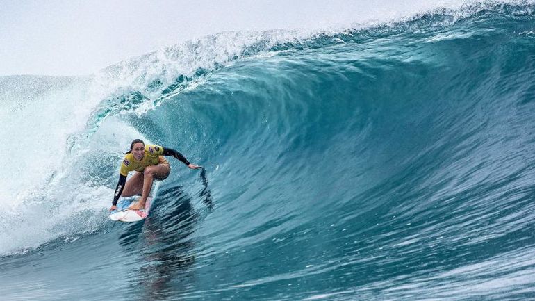 Olympic Champion Carissa Moore's Epic Encounter with the Powerful Teahupo'o Wave