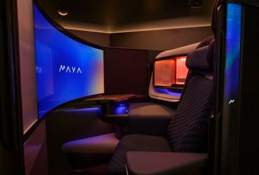 Revolutionary Aircraft Business Class Seat with Spacious 45-inch TV Display