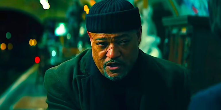 Laurence Fishburne as the Bowery King in John Wick