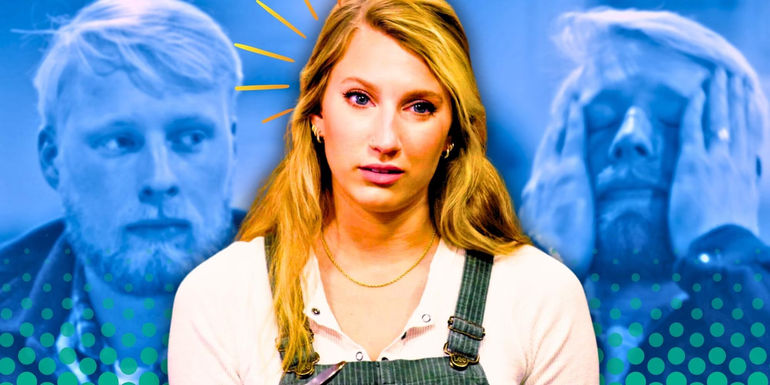 Welcome To Plathville Olivia Plath Ethan Plath montage olivia in overalls blue background featuring ethan