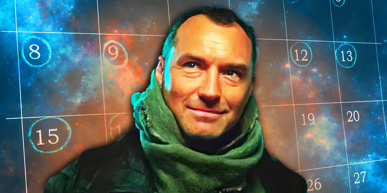 Star Wars Skeleton Crew's Jude Law and a calendar