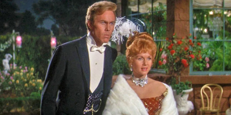 Molly and Johnny in their fine clothes in The Unsinkable Molly Brown