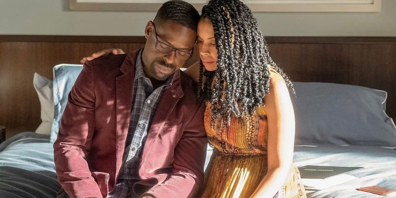 Sterling K. Brown and Susan Kelechi Watson sitting together in This Is Us