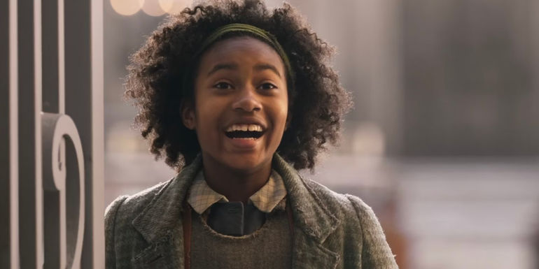 Calah Lane smiling in Wonka.