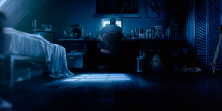 The Kid Watching His Computer In Kid's Story From The Animatrix