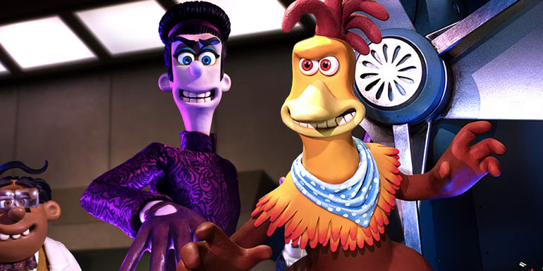 Chicken Run Dawn of the Nugget set visit header