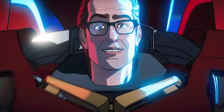 Justin Hammer wearing Hulkbuster armor in What If...? Season 2