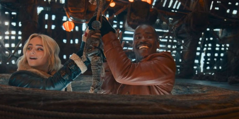 Doctor Who Christmas Special The Church On Ruby Road Millie Gibson and Ncuti Gatwa as Ruby Sunday and The Doctor