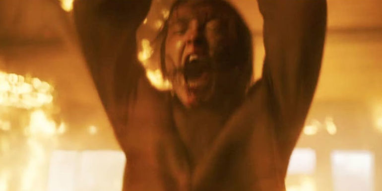 Ellie fights David off in The Last of Us