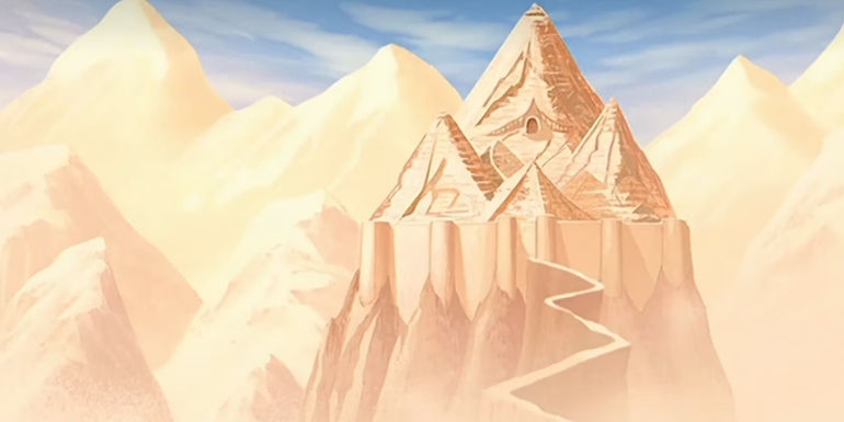 The city of Omashu in Avatar: The Last Airbender.