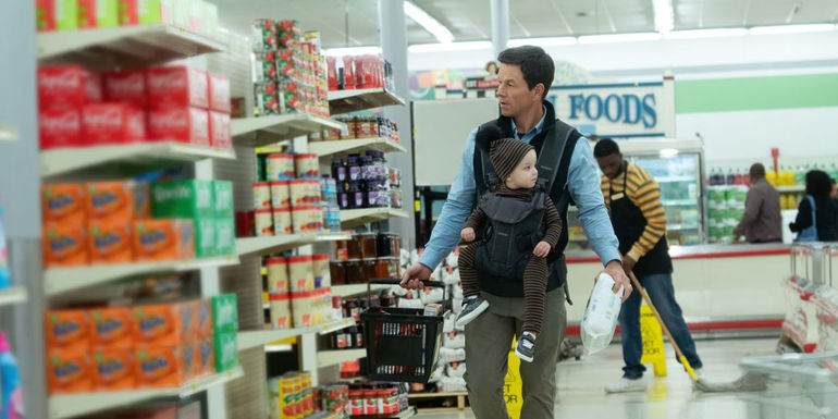 Dan shopping in The Family Plan