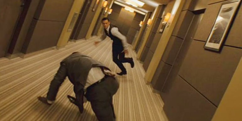 Rotating hallway in Inception