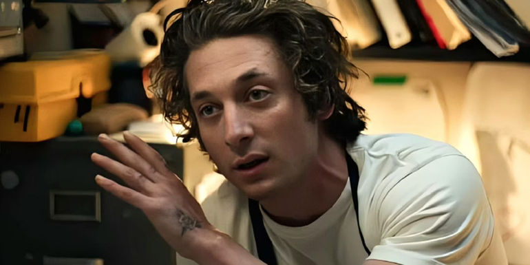 Carmy explaining in the kitchen in The Bear.