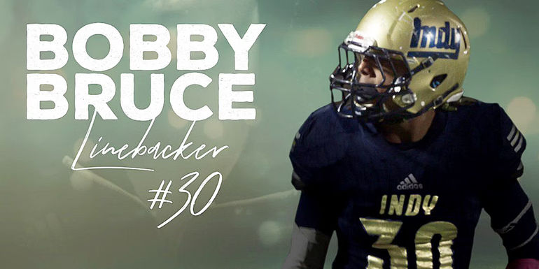 Bobby Bruce on a Last Chance U banner