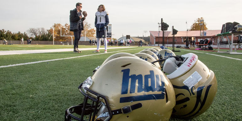 The ICC helmets in Last Chance U