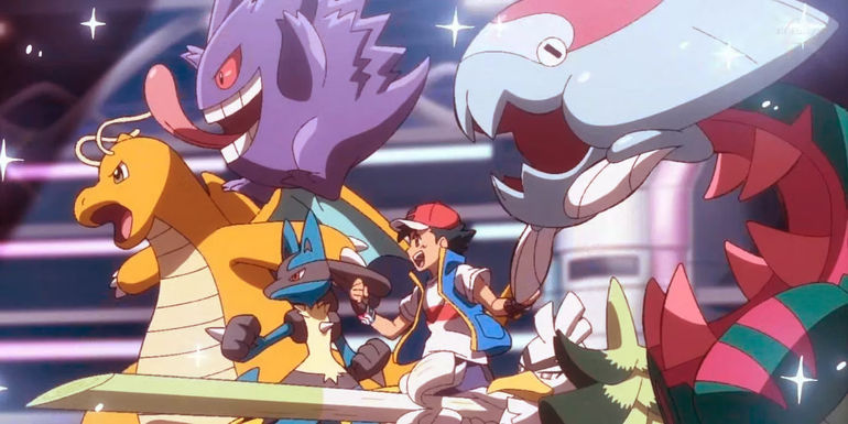 ash ketchum in pokemon journeys team