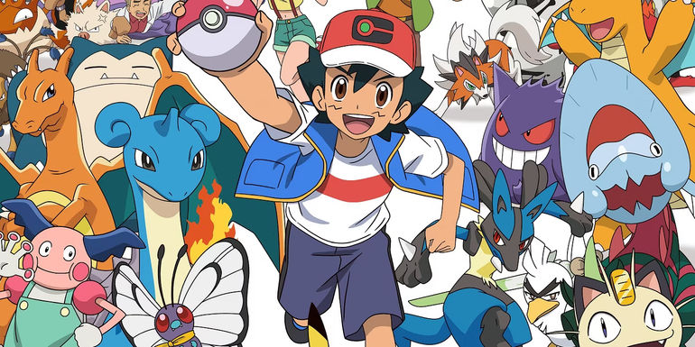 Ash on the poster of Pokémon Aim To Be a Pokémon Master
