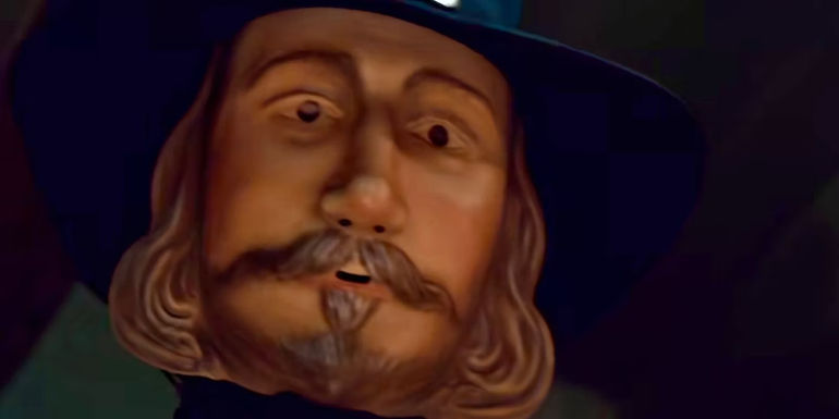 John Carver Mask in Thanksgiving