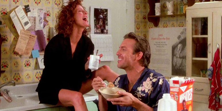 Annie and Crash laughing in Bull Durham