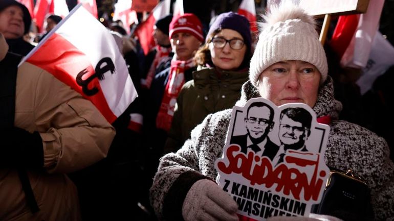 Protesters Rally as Polish President Considers Pardoning Arrested Lawmakers