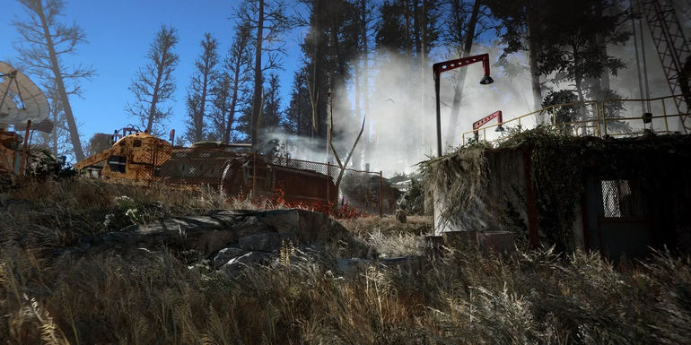 Eerie Discovery in Fallout 4: Unsettling Sight of Blood-Soaked Trees