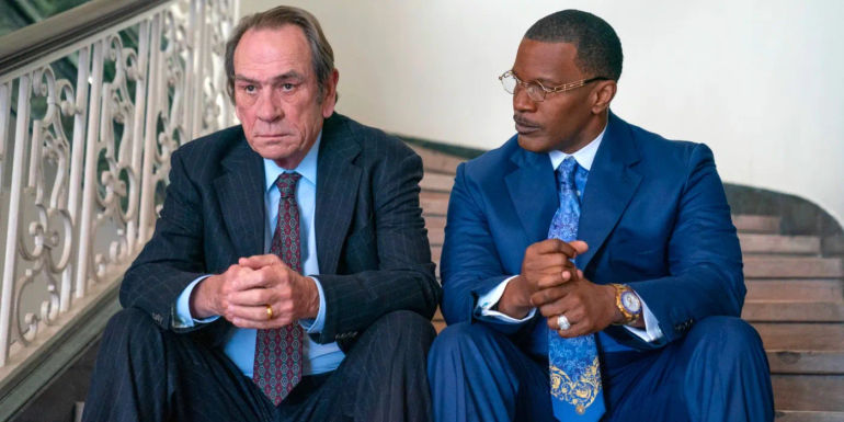 Jamie Foxx Teams Up with Tommy Lee Jones in the Intense Burial Trailer!