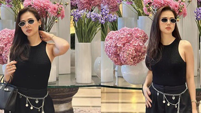 Nàng dâu hào môn Phanh Lee khoe dáng kiêu sa, netizen xôn xao trước body gái 2 con cực gợi cảm