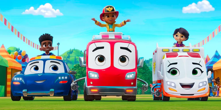 Exclusive Sneak Peek: Harvey Guillén Shines as an Upbeat Tow Truck in 'Firebuds' Season 2