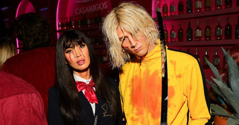 Machine Gun Kelly Brandishes Fake Sword at Halloween Party, Claims Source