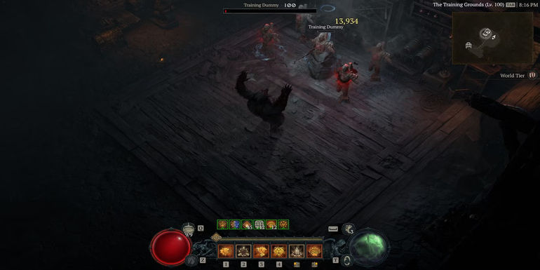 Locating the Training Dummy in Diablo 4
