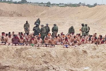 Gaza: Shocking Images Capture Israeli Soldiers Detaining Stripped Men