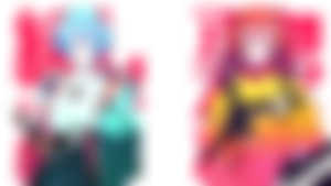 Vinne,Neon genesis evangelion,Asuka langley soryu,Ayanami rei,Short hair,Blue hair,Redhead,Nike,Nerv,Katana,Anime,Anime girls,Digital art,HD Wallpaper