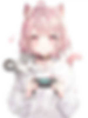 Cat girl,Cats,Controllers,Anime,Anime girls,Artwork,Momoko,Short hair,Pink hair,Pink eyes,HD Wallpaper